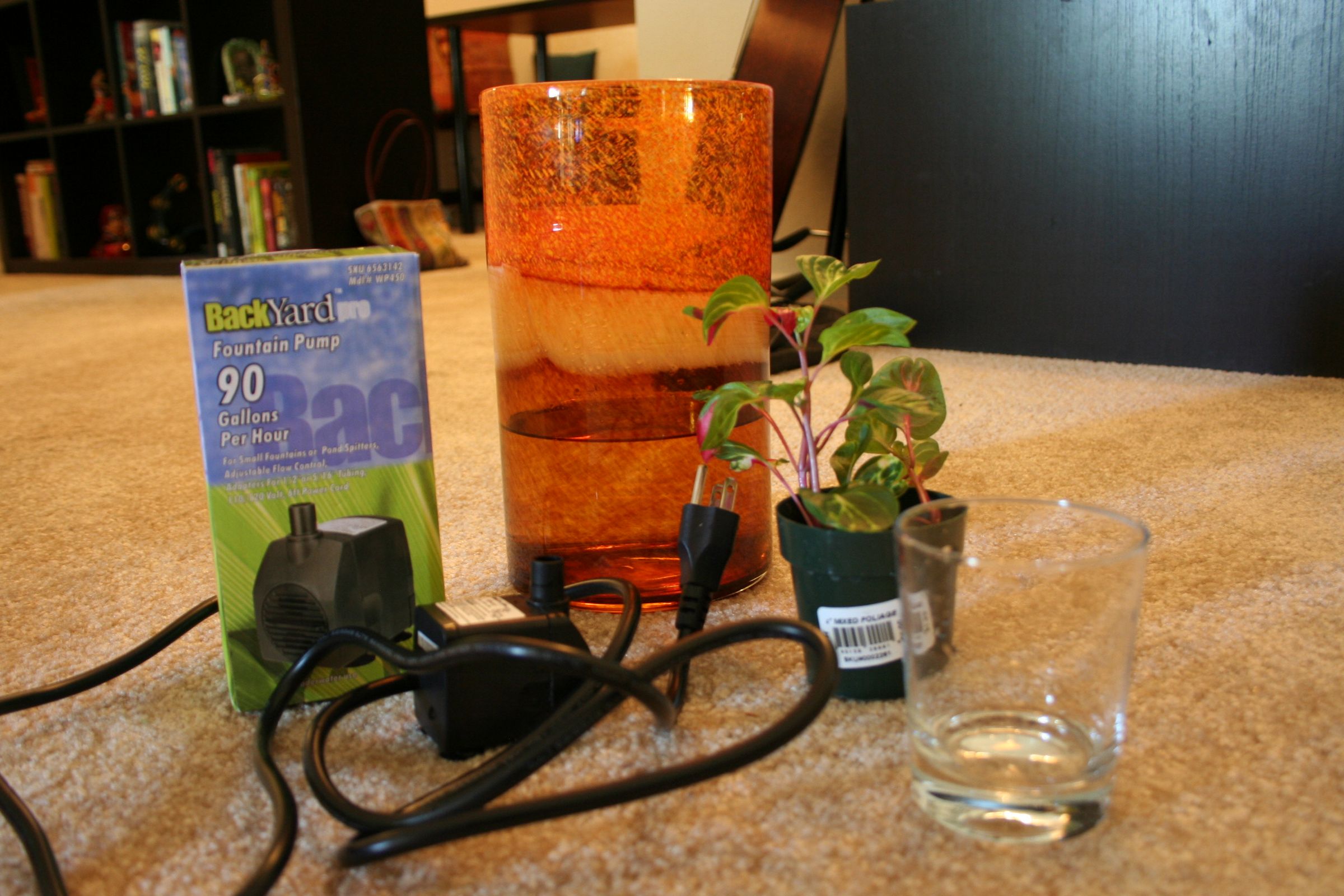 simple indoor water feature