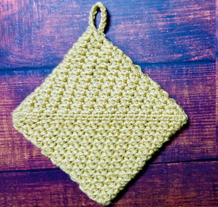 How to Crochet a Easy Textured Double Thick Potholder