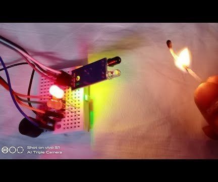 Fire Detection Alarm Arduino and Flame Sensor