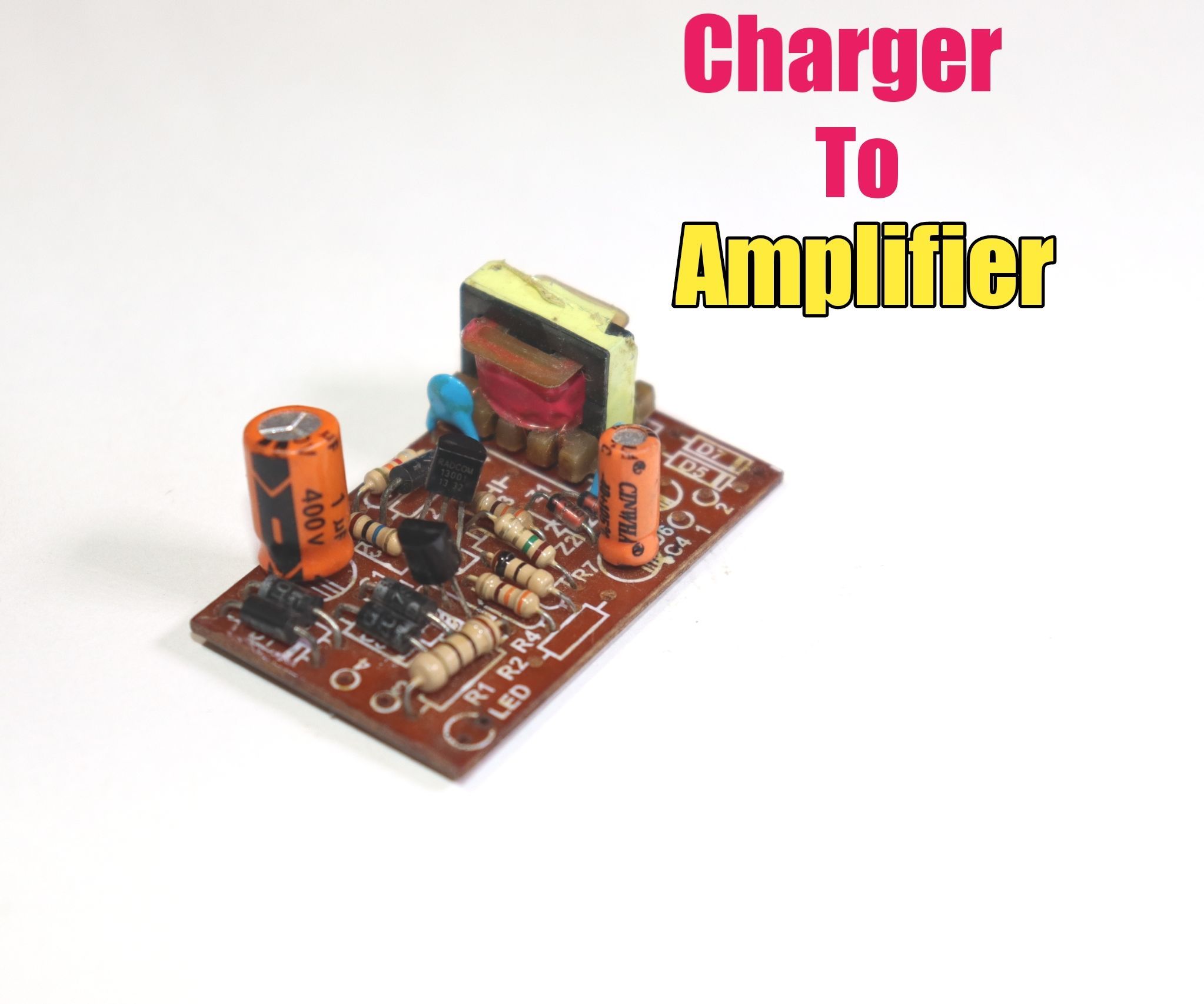 Convert Old Mobile Charger to Audio Amplifier