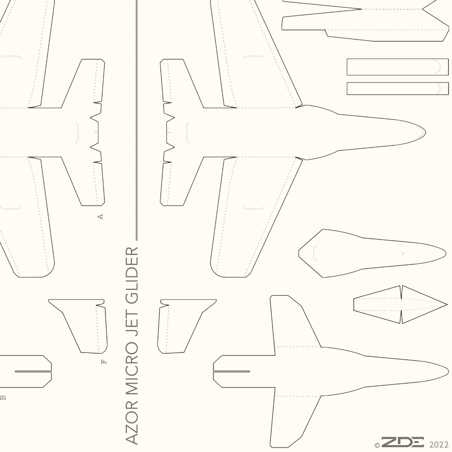 Tiny Jet Card Stock Glider W/ 4th Gen Style 9 Steps (with Pictures