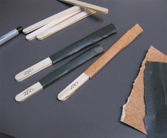 Popsicle Sanding Stick