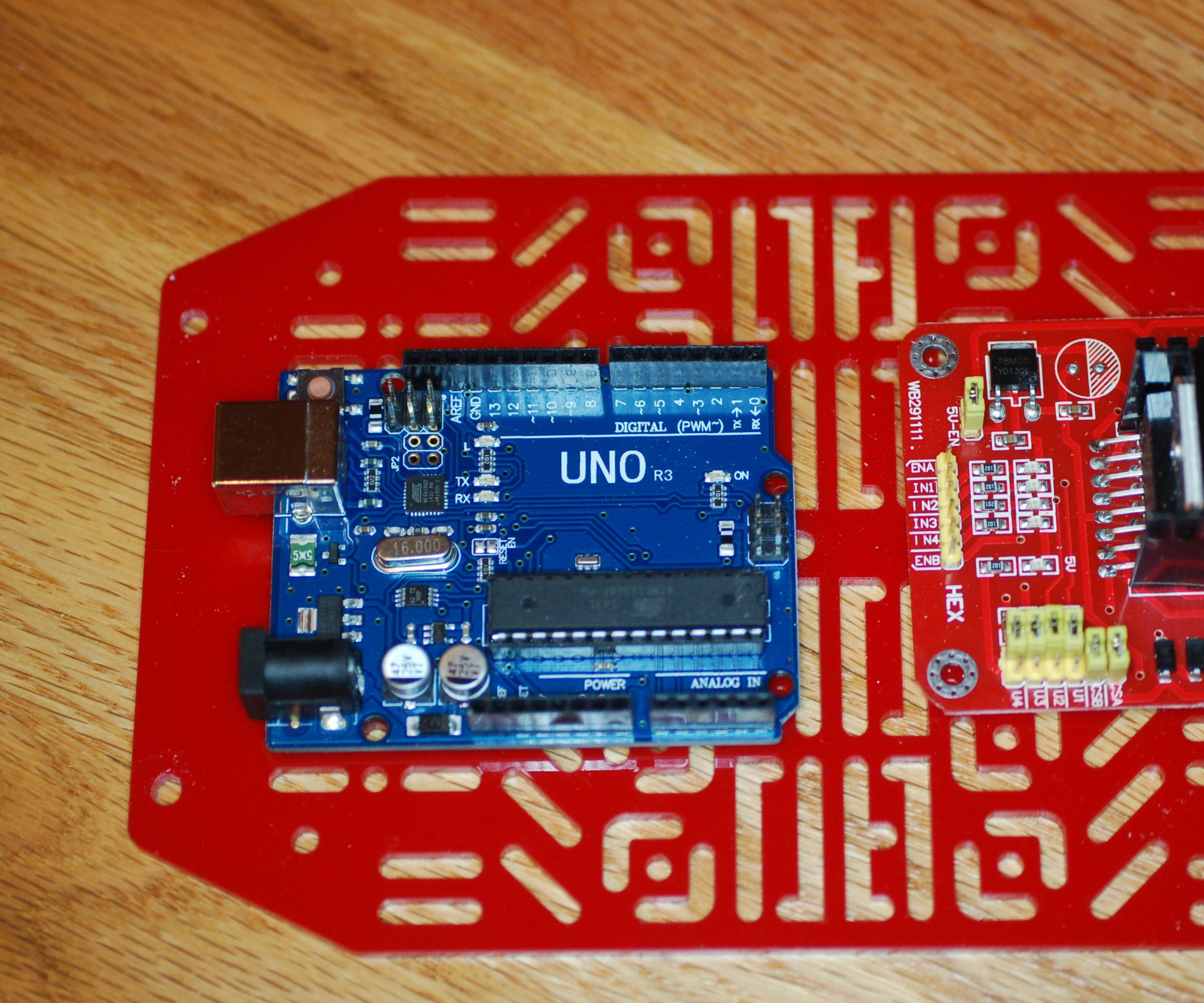 Elementary Robotics Part 2 - Adding the Microcontroller and Motor Driver