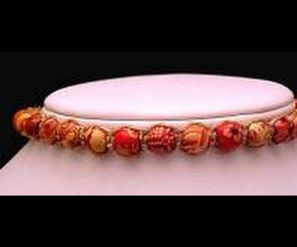 DIY Hemp Necklace With Colorful Wood Beads