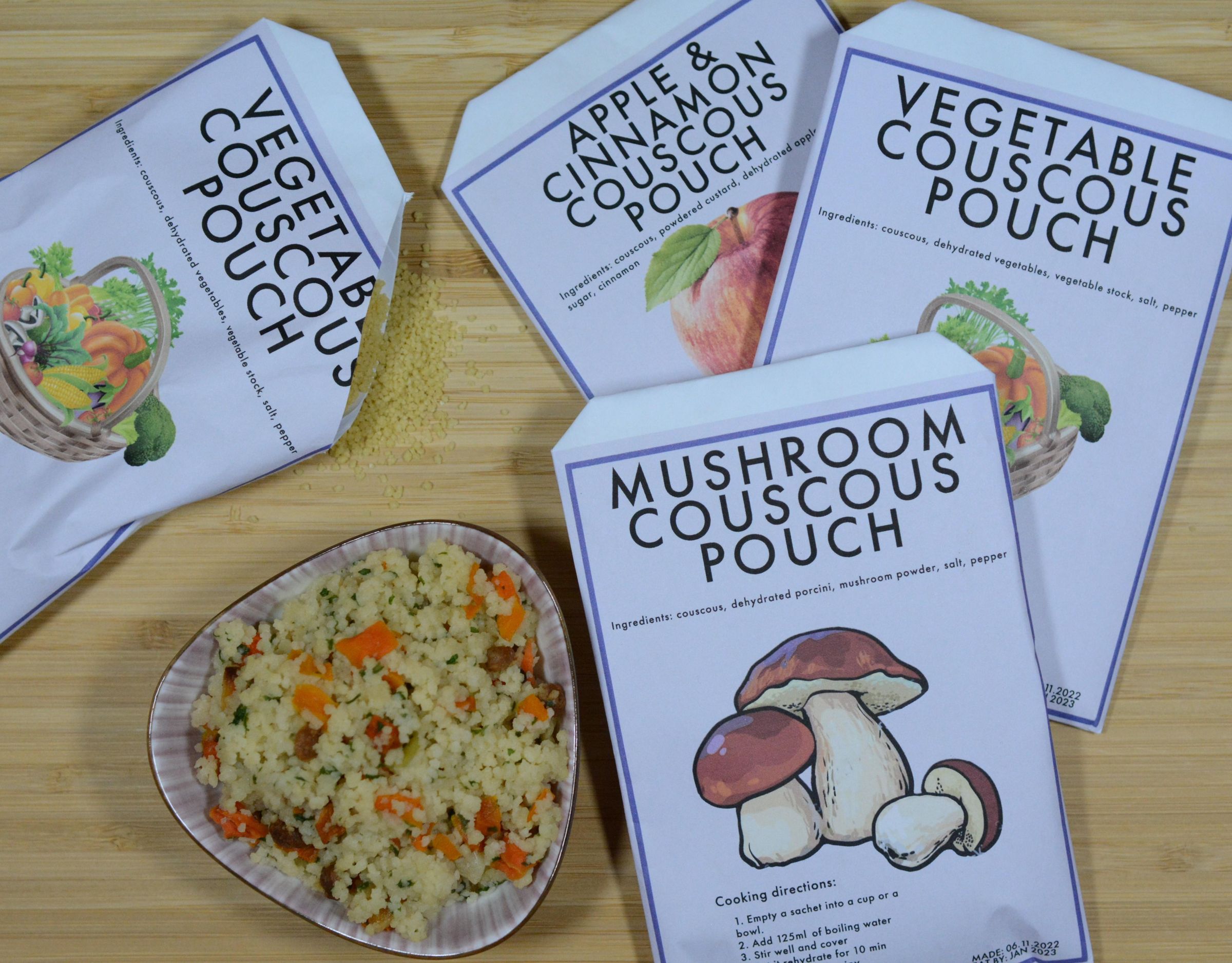 DIY Couscous Pouches - Instant Food, Just Add Water : 7 Steps (with ...