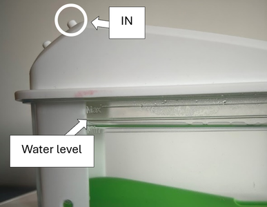 Adding Water to the Gas Measurement Device