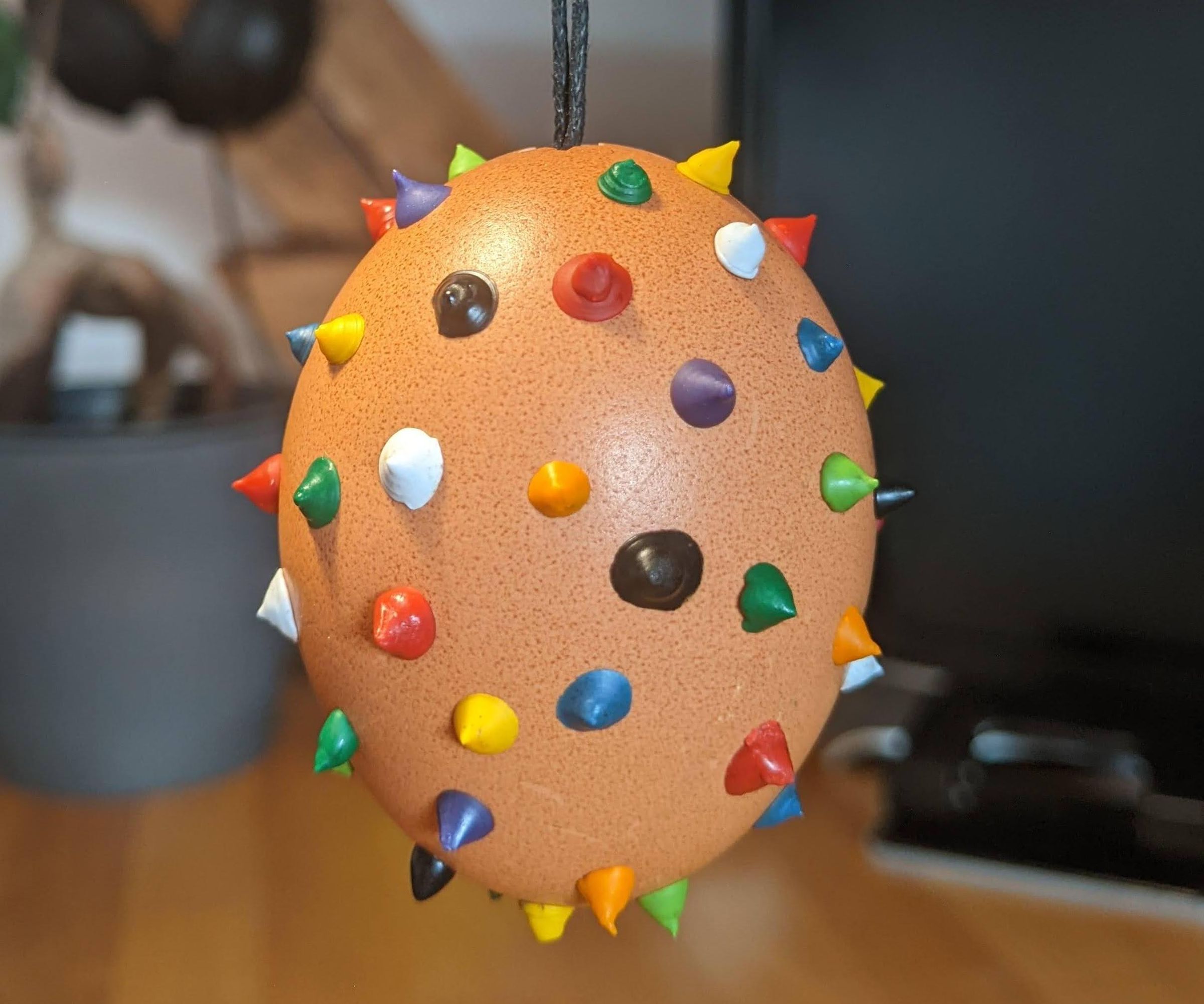 Spiky Crayon Easter Egg