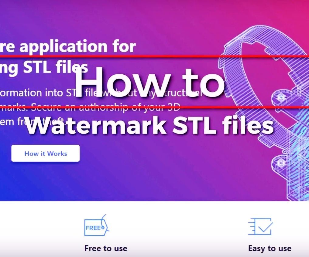 How to Watermark STL File? 
