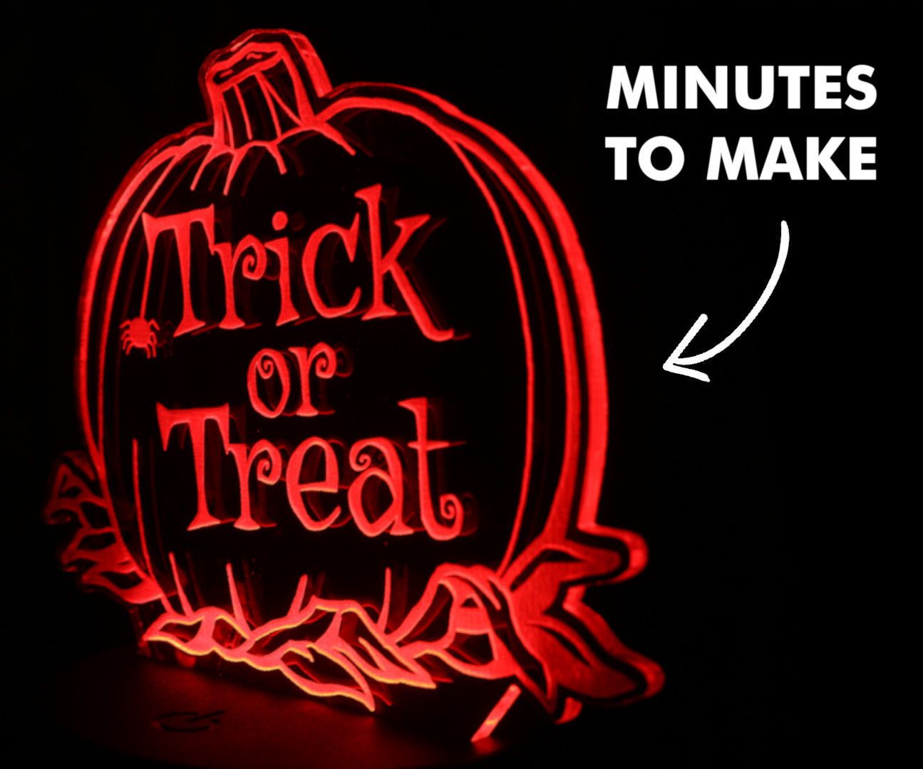 How to Make a Halloween Sign Using Perspex & L.E.D's