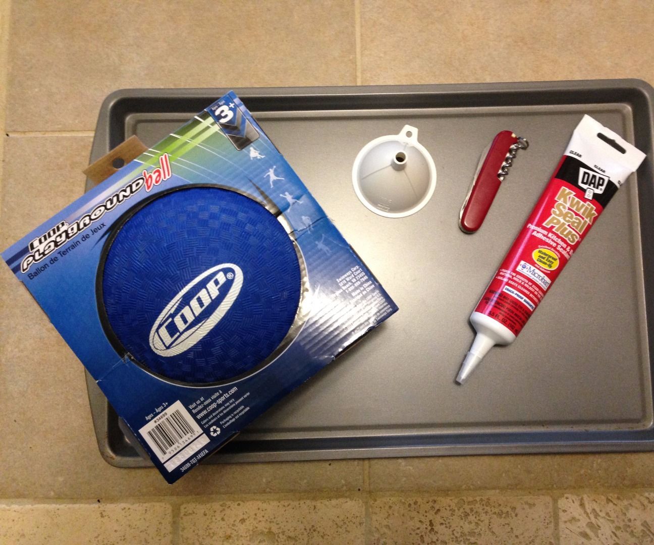 Homemade Medicine Ball for my wife