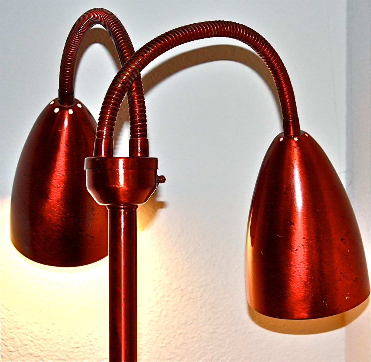 Old Brass Rusty Revived Into a Sweet Candy Coated Lamp