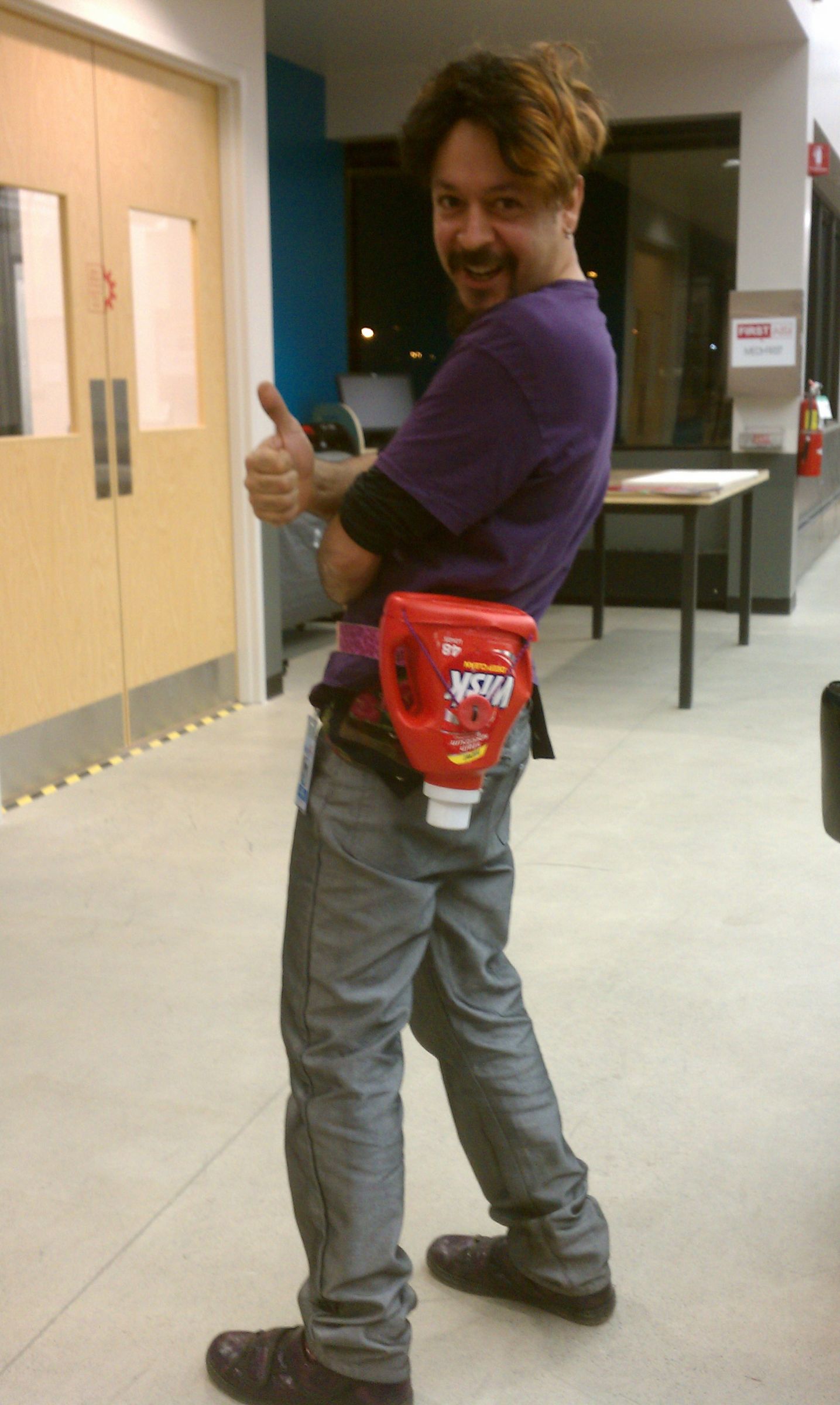 SLR case from a laundry bottle @ TechShop