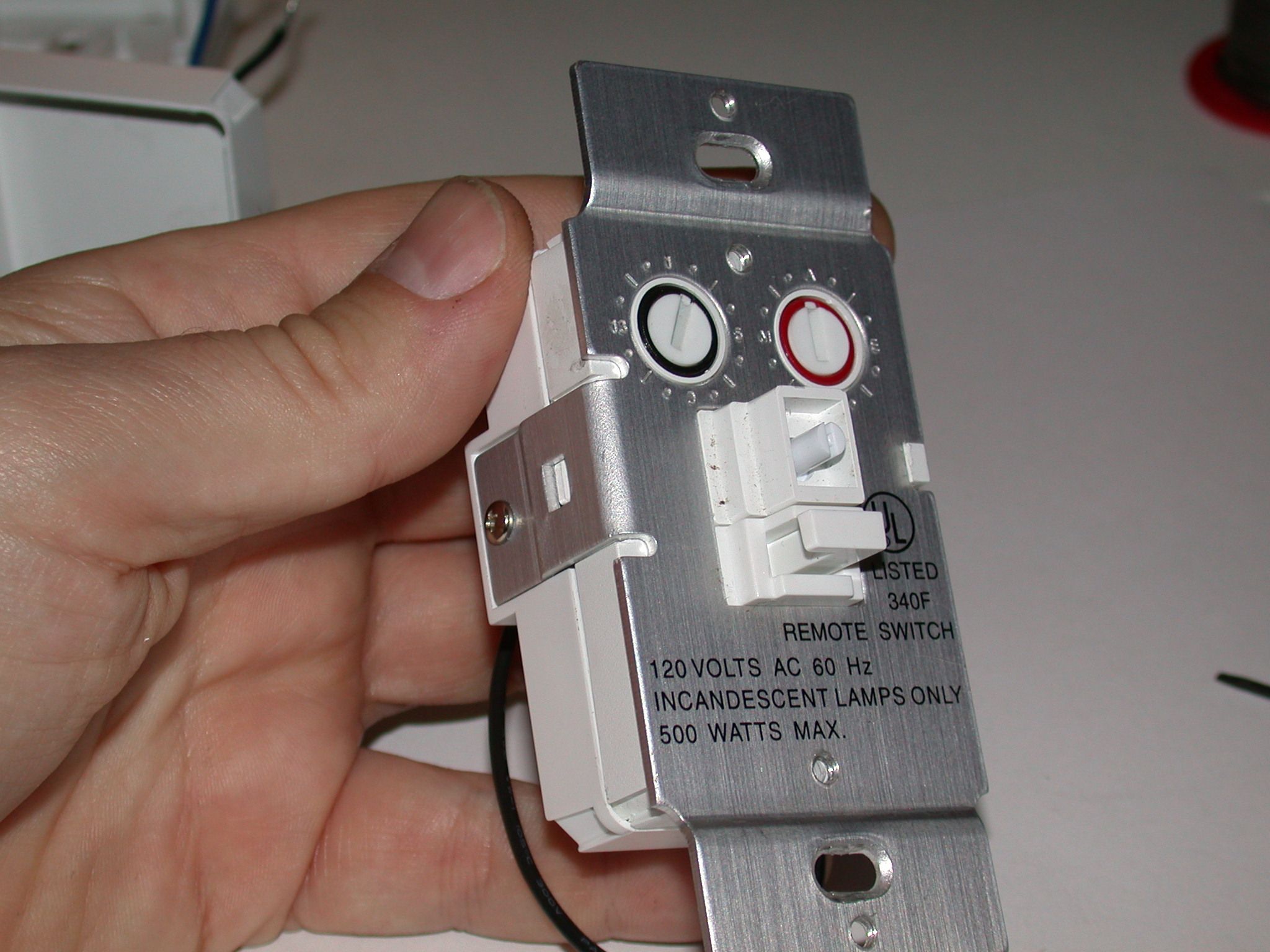 Add Local Dimming Capability to an X10 Wall Switch
