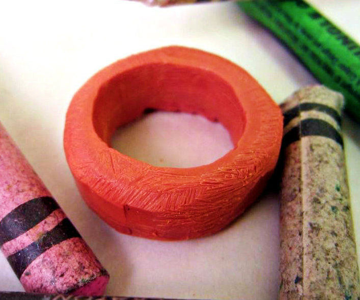 Upcycled Crayon Ring