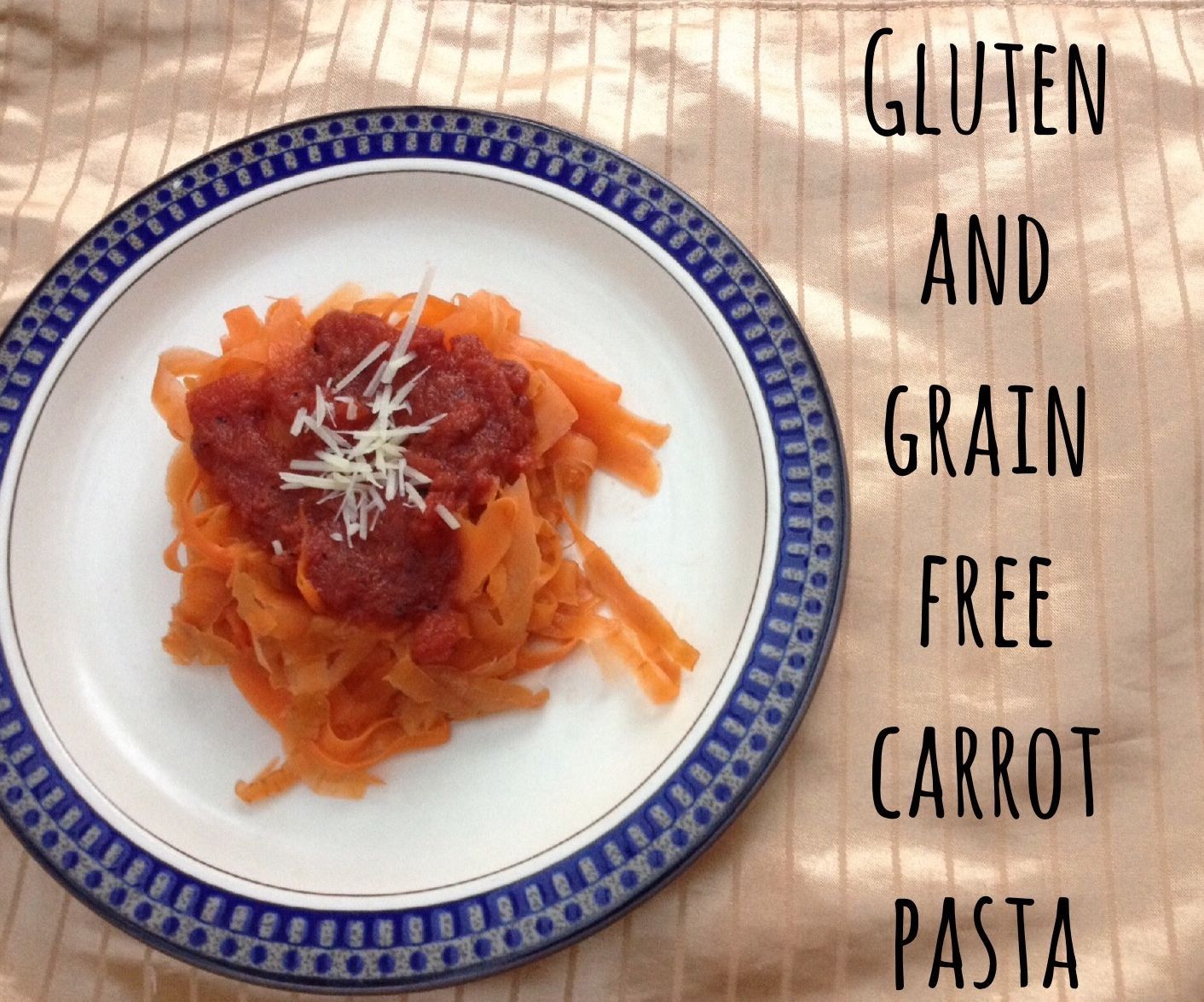Gluten and Grain Free Carrot Pasta Healthy and Handmade