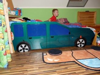 Transform Bed Into Car - Anti Toddler Screen :)