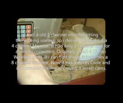 Arduino - Convert a 1 Channel Monitor to a 4 Channel Monitor With Access Code 