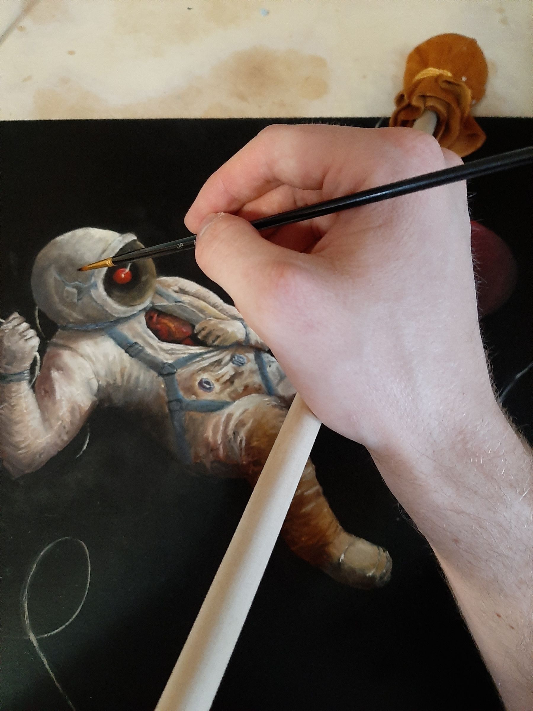 How to Make an Authentic Looking Painters Mahl Stick 4 Steps (with