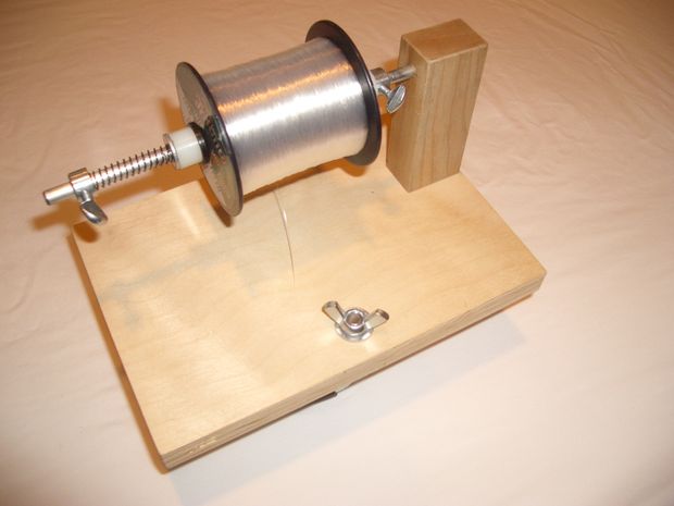 build fishing line spooler Gonex key operation for clamping and spooling Build a Fishing Line Winder