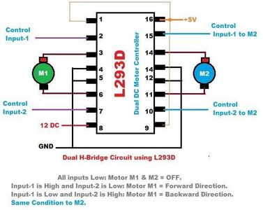 Using Motors With L293D IC : 6 Steps (with Pictures) - Instructables