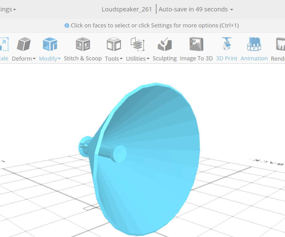 HOW TO CREATE a 3D LOUDSPEAKER IN 3D MODELING SOFTWARE