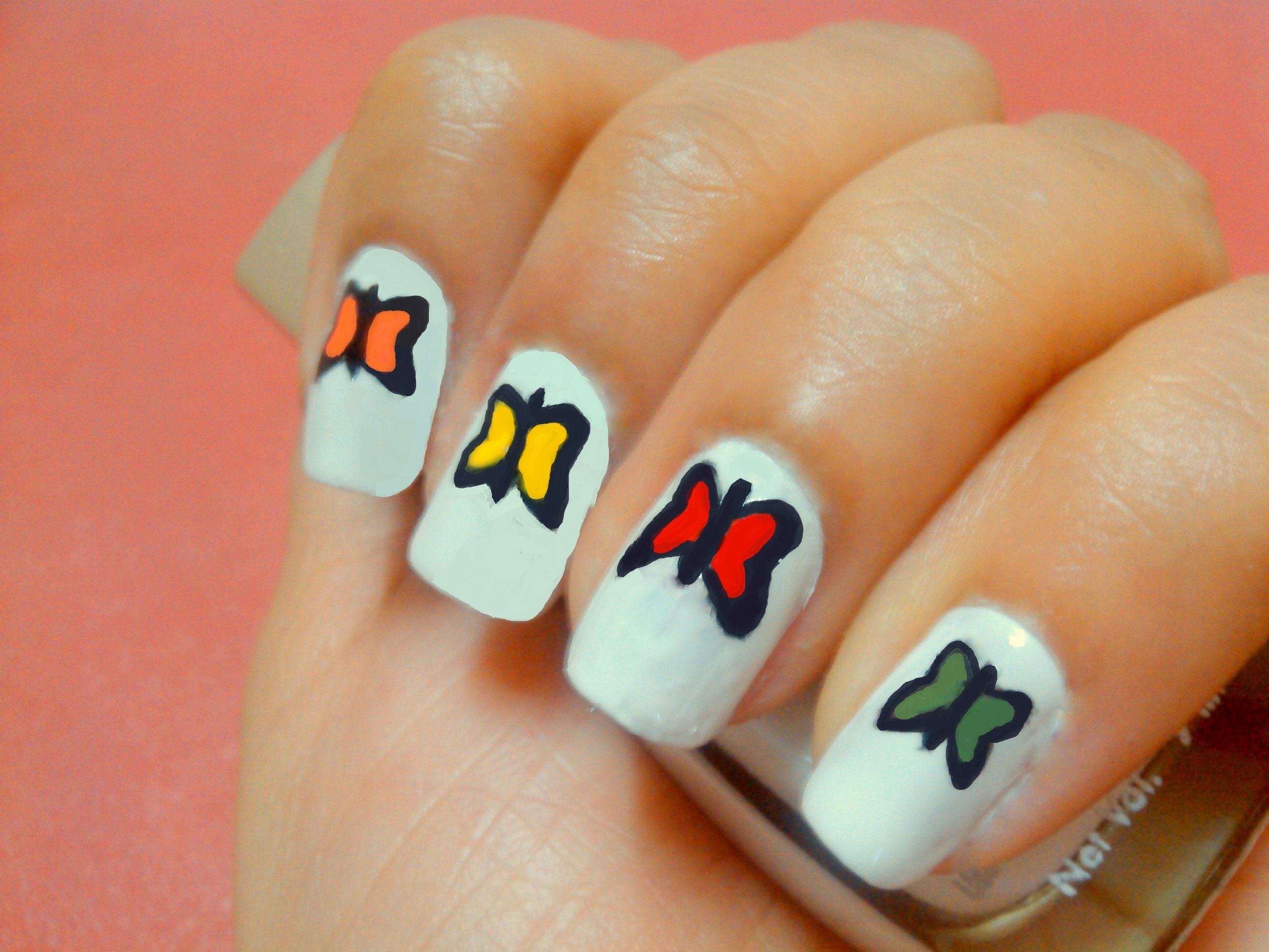 Nail Art Tutorial-Butterfly on Nails