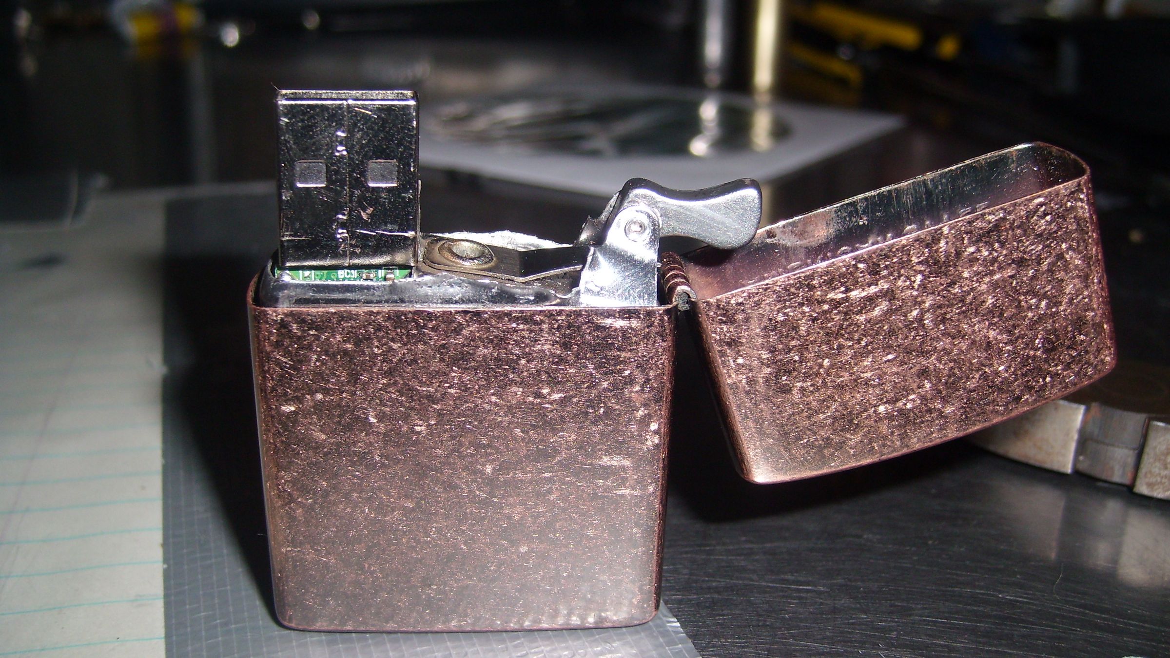 USB Thumb Drive Zippo