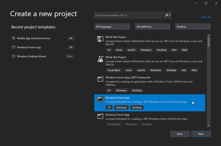 Create a New Project