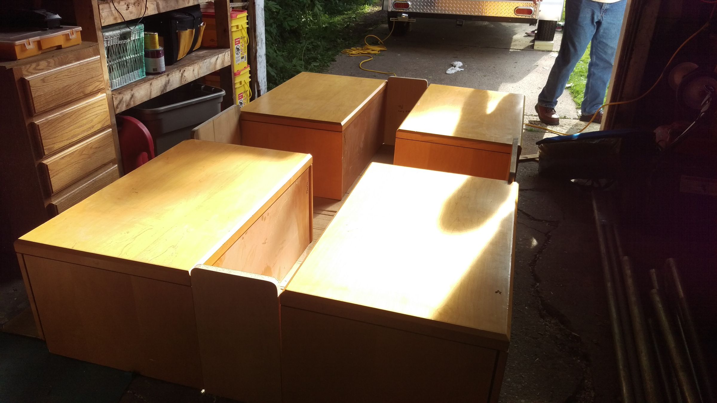 Queen Bed With Storage 