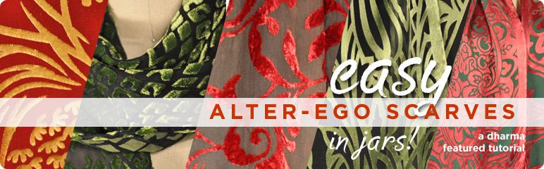Easy Alter-Ego Scarves... in Jars!