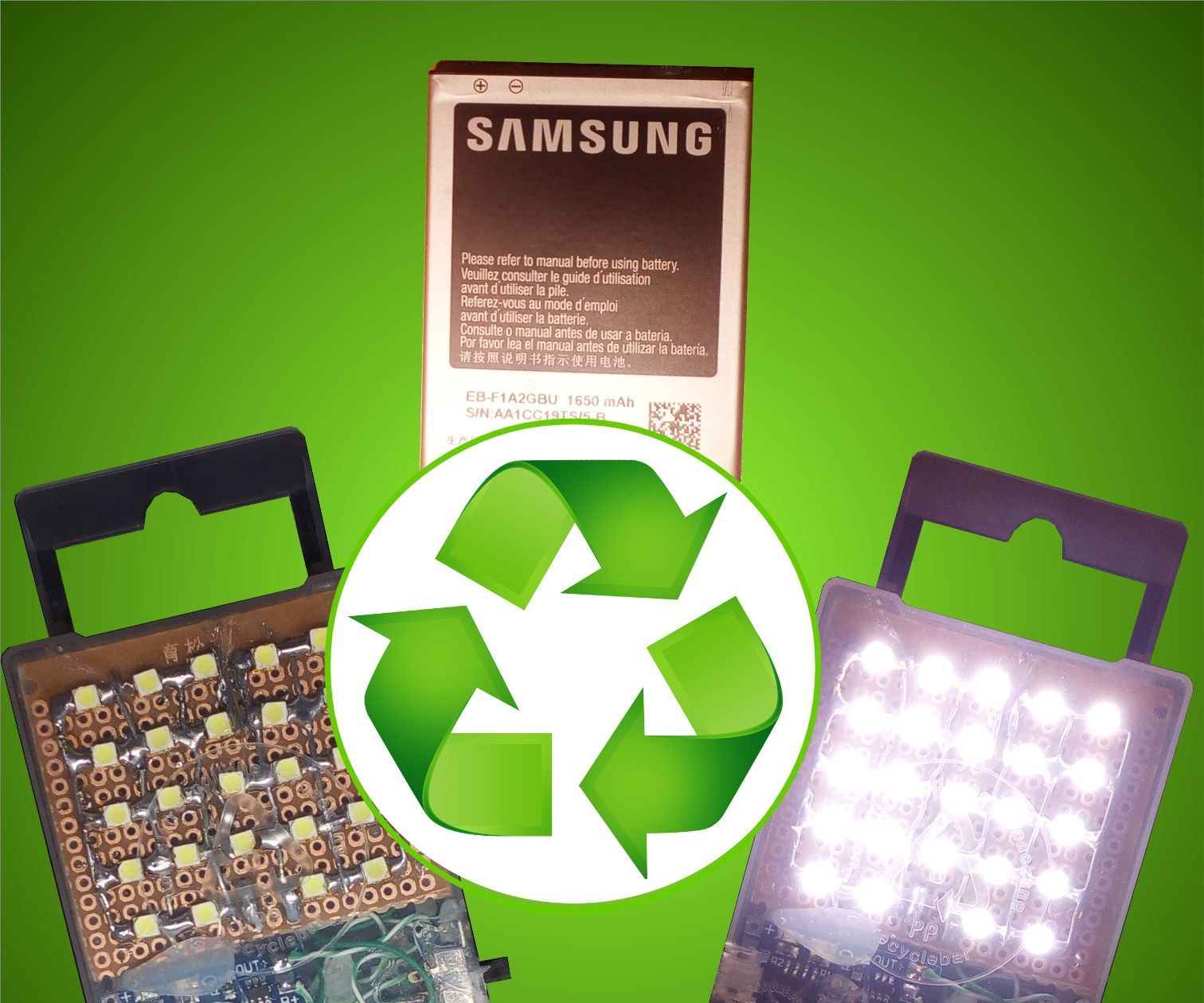 Make a Powerful Rechargable Flashlight Out of a Used Battery (earth Day Part II)