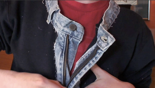 How to Make a Jean Collar Sweatshirt
