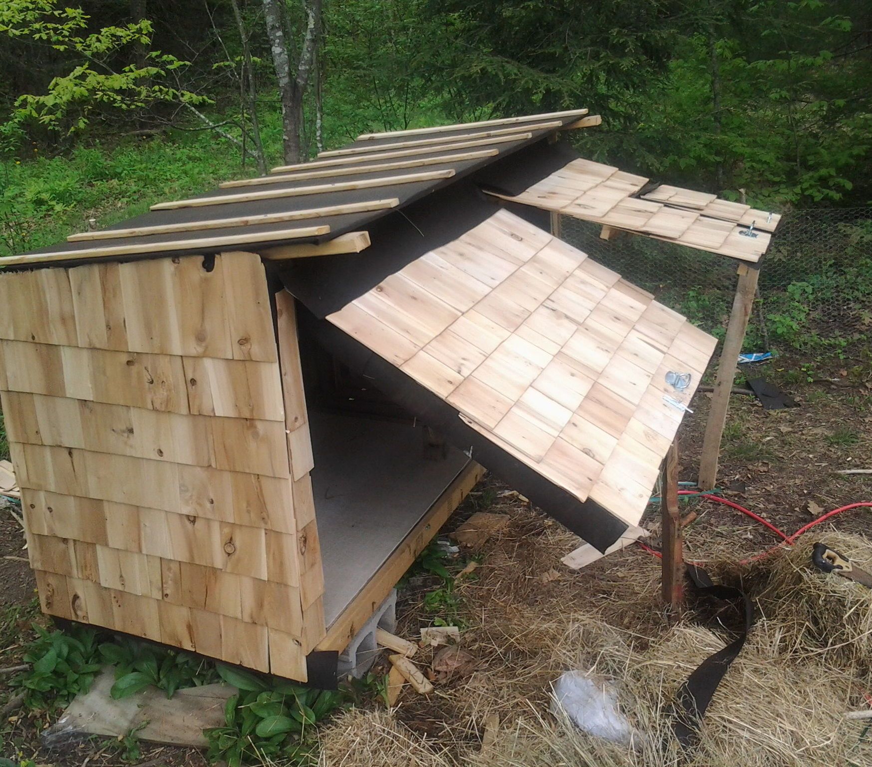 Pallet chicken coop