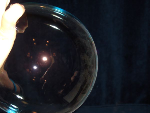 Make Bubbles With Your Hands and Breathe From Them!