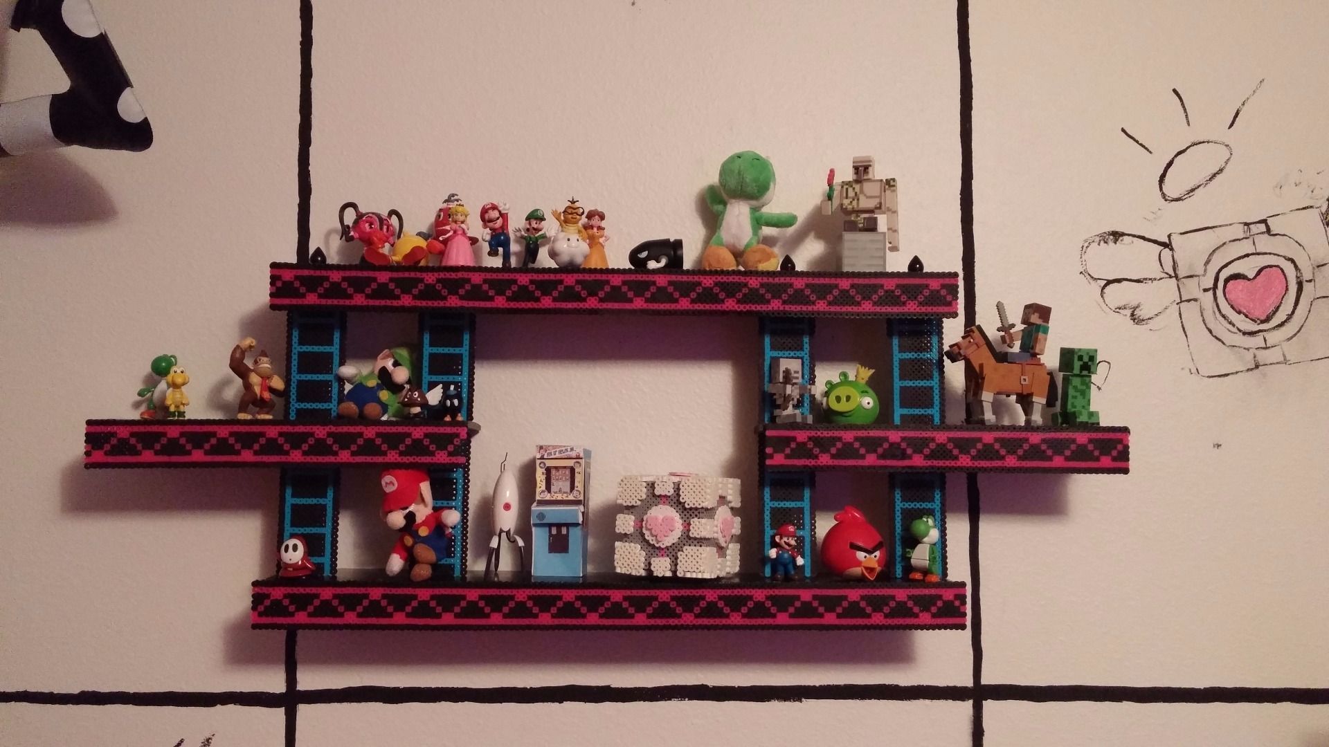 Donkey Kong Shelf With Perler Beads 7 Steps (with Pictures) Instructables