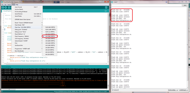 How Can I Tell How Much Flash Memory My ESP8266 Has?