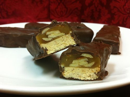 Caramel and Nougat Candy Bars