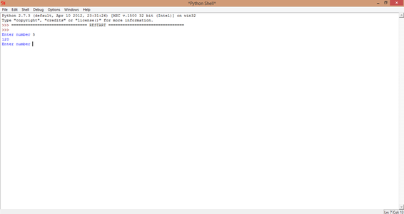 Factorial Number Code for Python : 4 Steps - Instructables