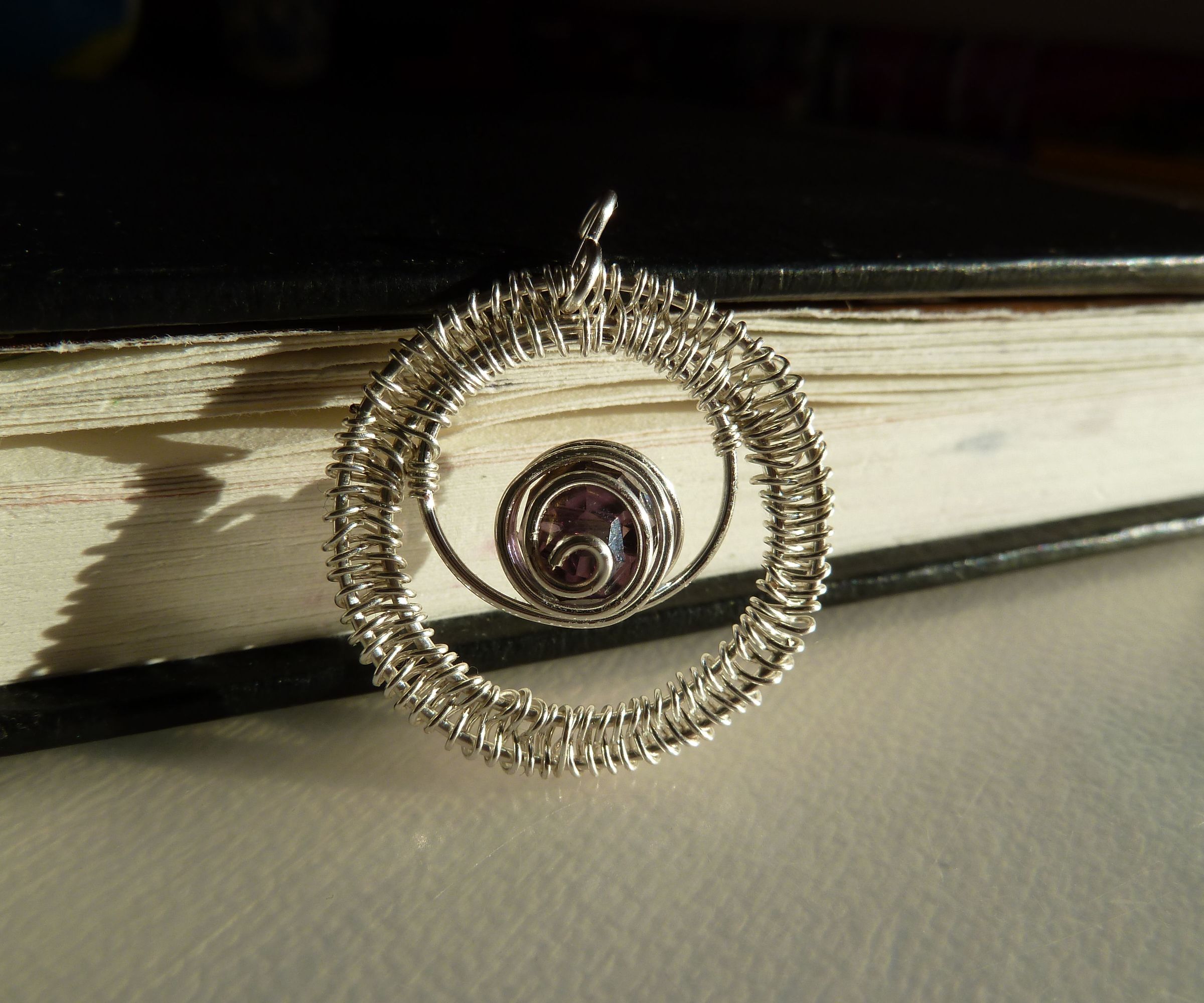 Single Bead Wirework Pendant