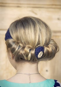 Cute Up-do Using Headband As Your Base