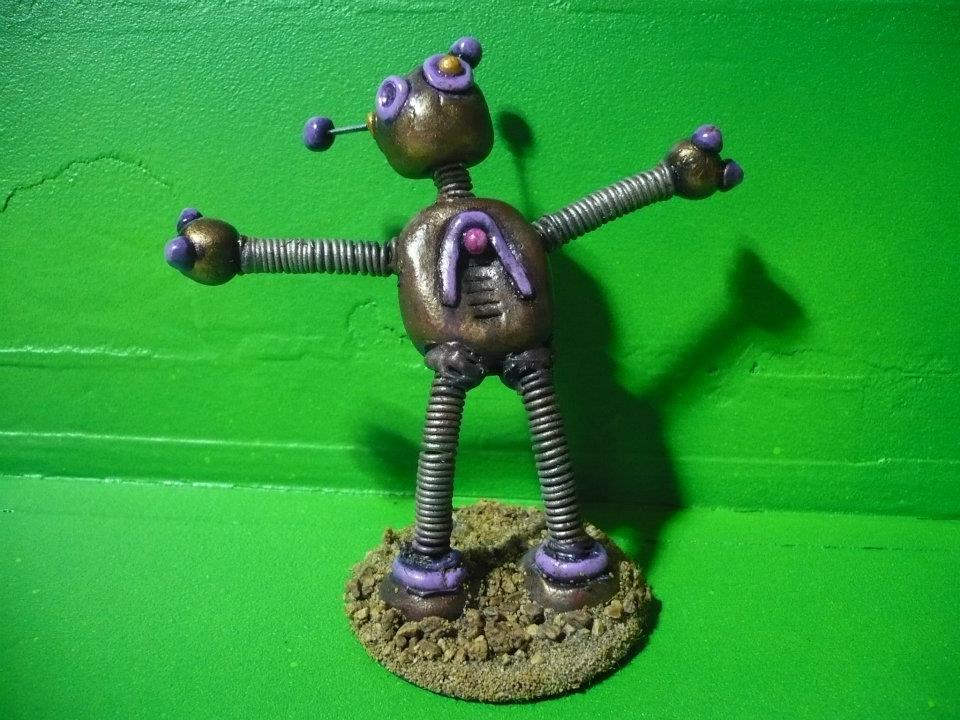 Fridge Magnets Robots Hand Made