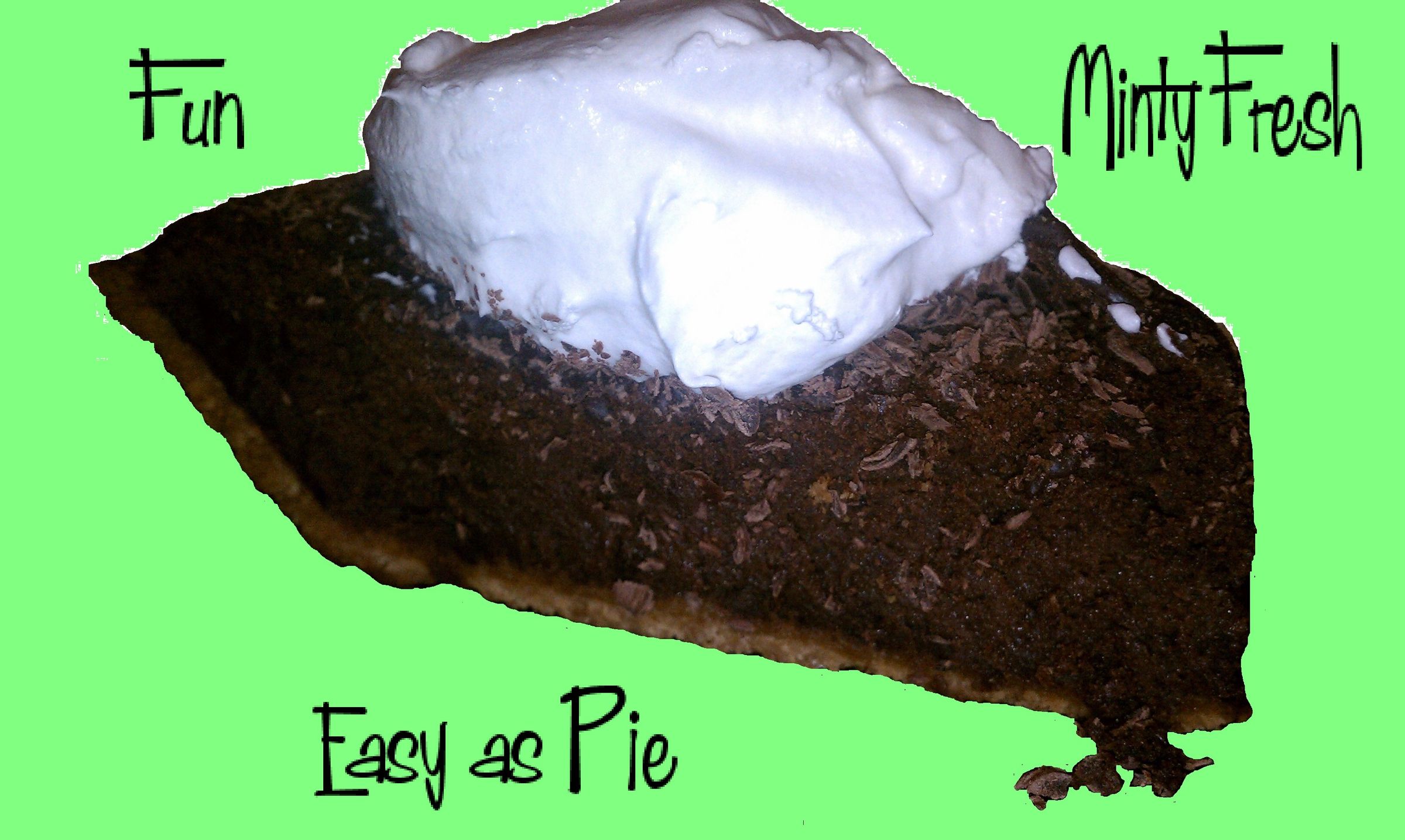 Minty Cocoa Bean Pie