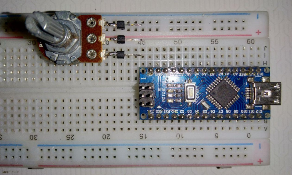 Arduino Indicator Arduino Potentio Indicator Uses Led Matrix Max7219 4
