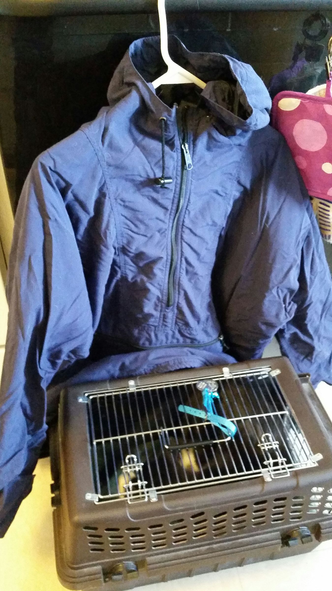 Use a Coat to Make a Pet Carrier Cover 9 Steps Instructables