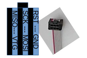Connect 5V and the Programmer to Atmega32