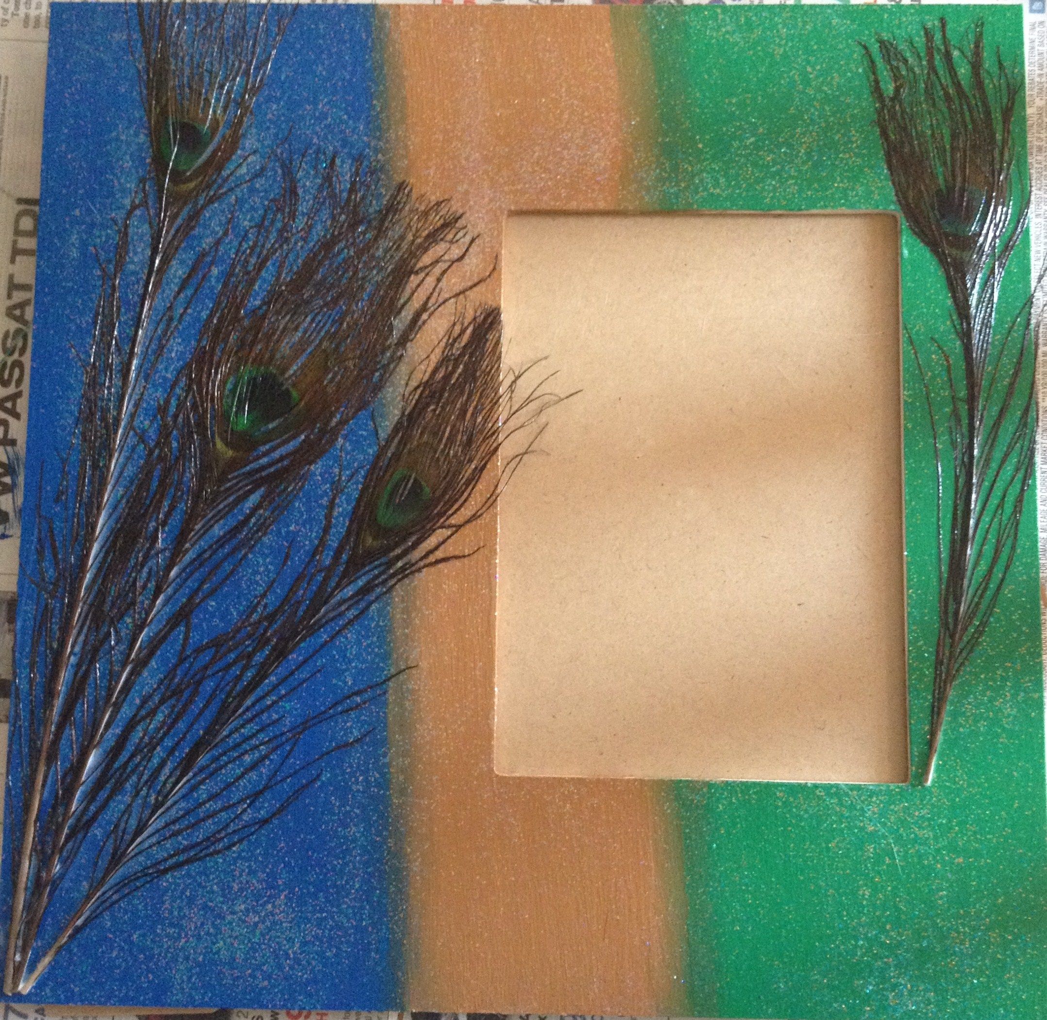 Peacock Picture Frame