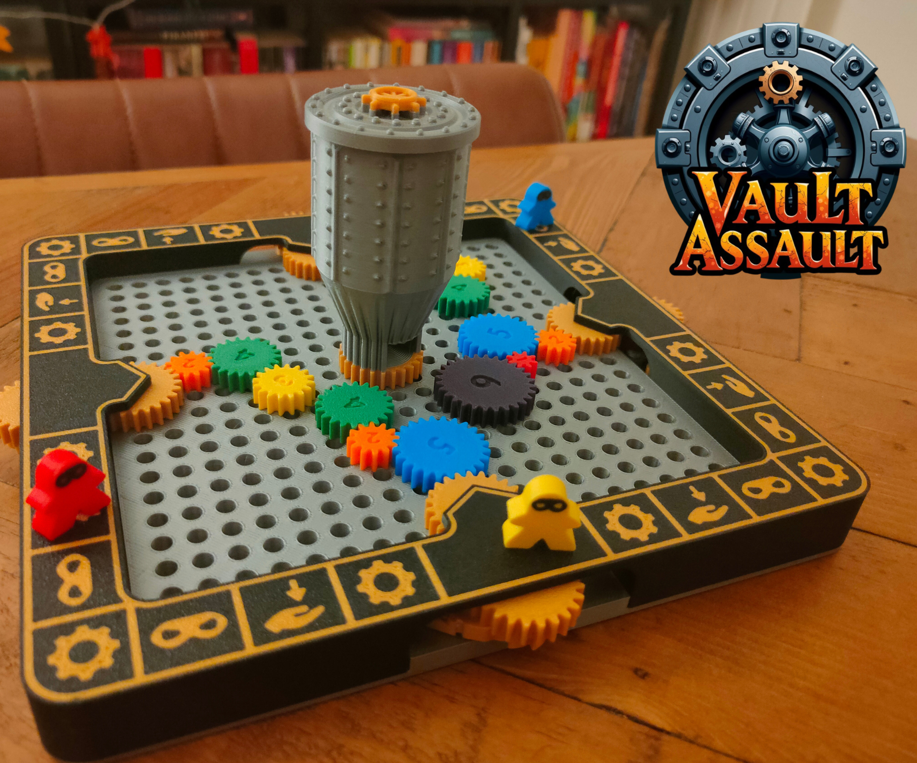 Vault Assault - Original, Mechanics Based, 3D Printable Board Game