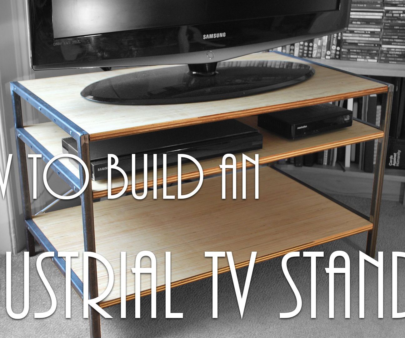 How to Build an Industrial Chic TV Stand