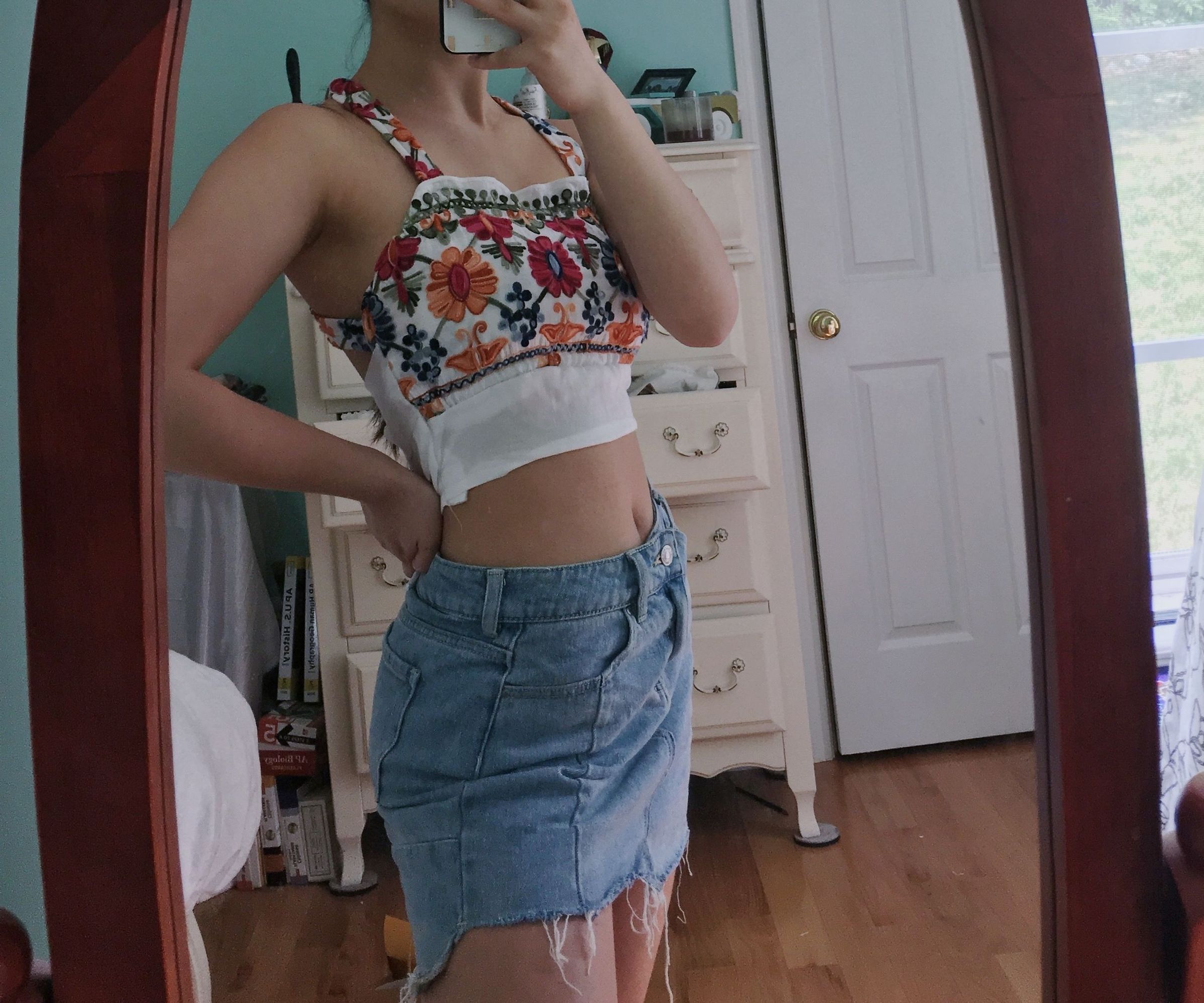 Upcycling Tank Tops: Ruched Bust Top