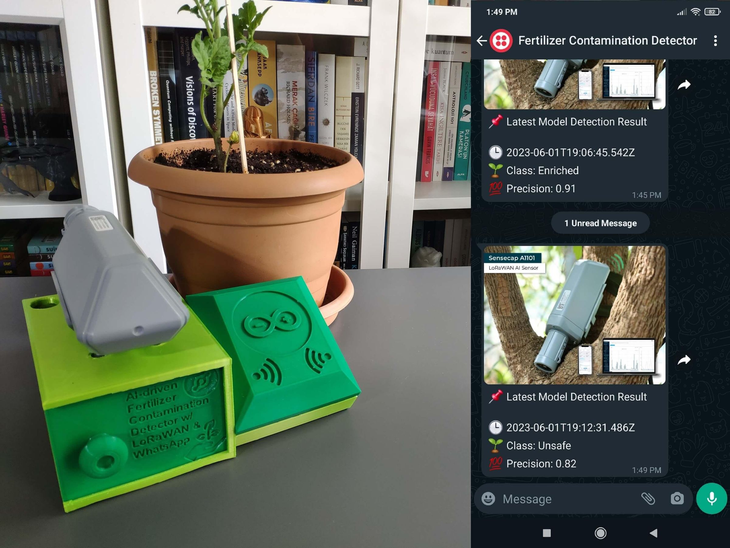 AI-driven LoRaWAN Fertilizer Pollution Detector W/ WhatsApp : 25 ...